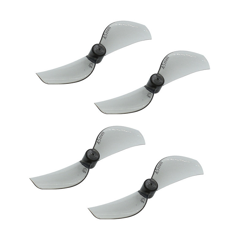 10536 3 propellers gemfan 45mm 2 pc durable 1mm clear gray 4ccw 4cw