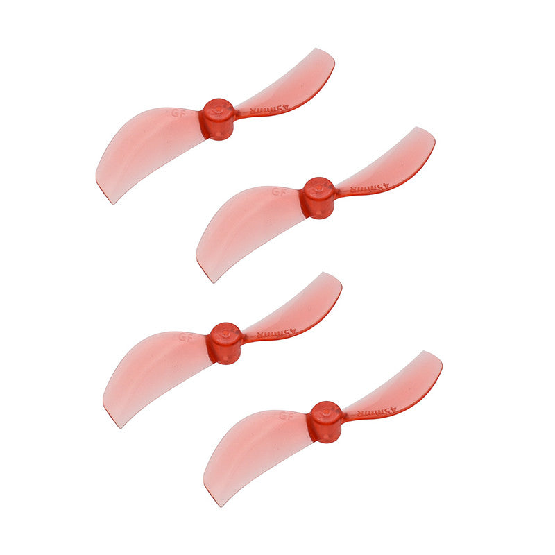 10539 3 propellers gemfan 45mm 2 pc durable 1mm clear red 4ccw 4cw