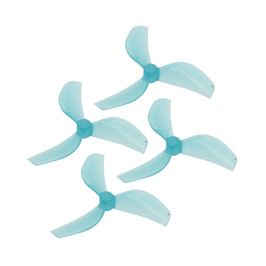10563 1 propellers gemfan 45mm 3 pc durable 1 5mm clear blue 4ccw 4cw