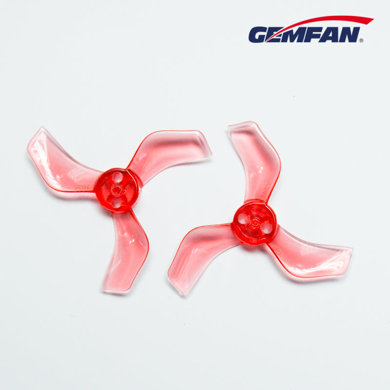 10695 1 propellers gemfan 1635 3 40mm pc durable 1mm clear red 4ccw 4cw