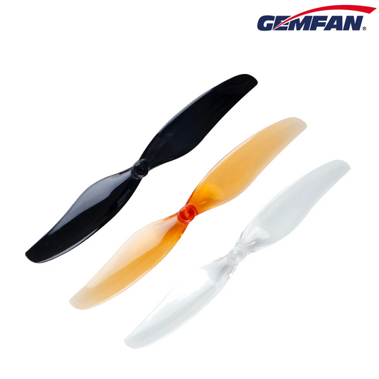 10794 1 propellers gemfan 75mm 2 pc shaft 1mm clear 4ccw 4cw
