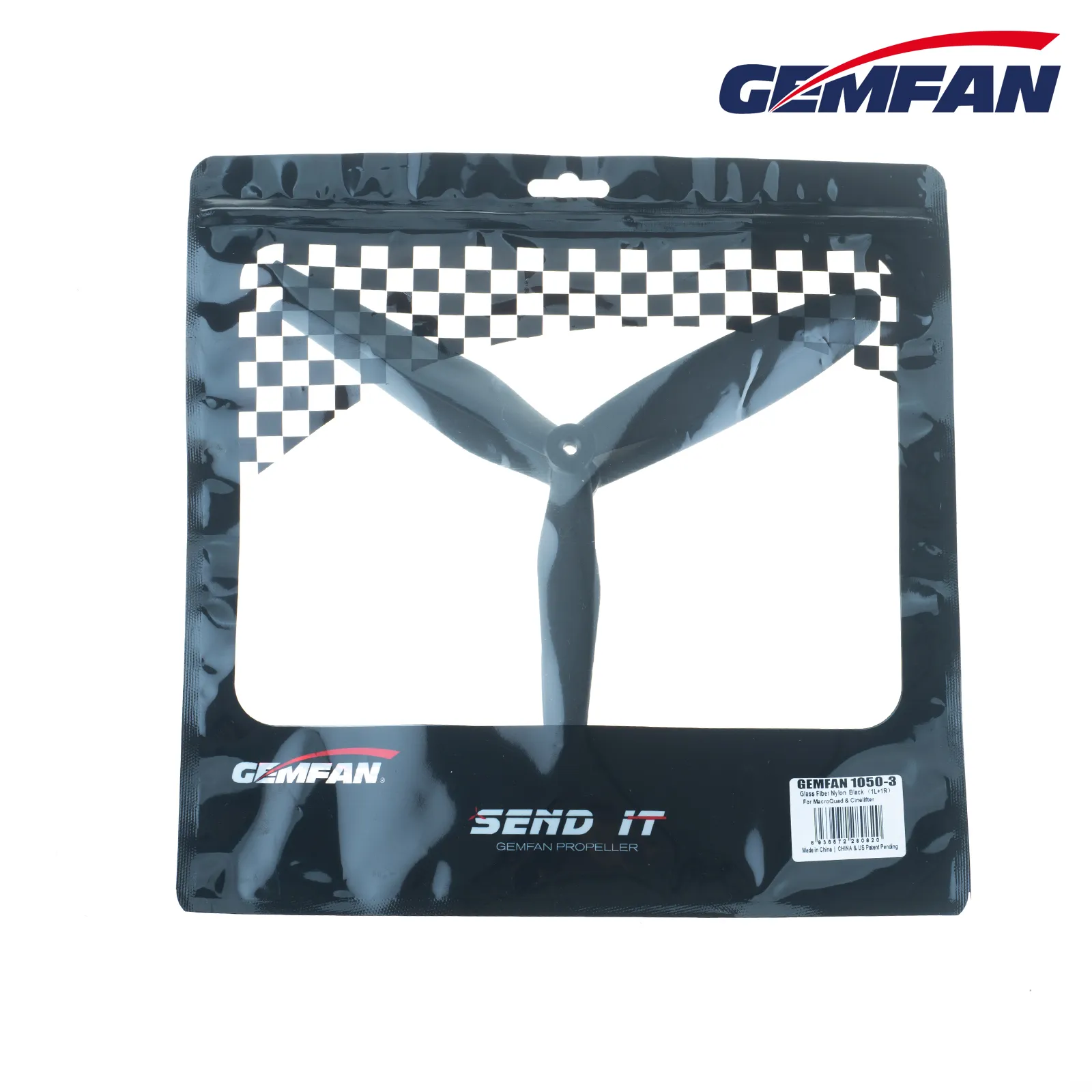 10830 7 propellers gemfan 1050 3 glass fiber nylon black 1ccw 1cw