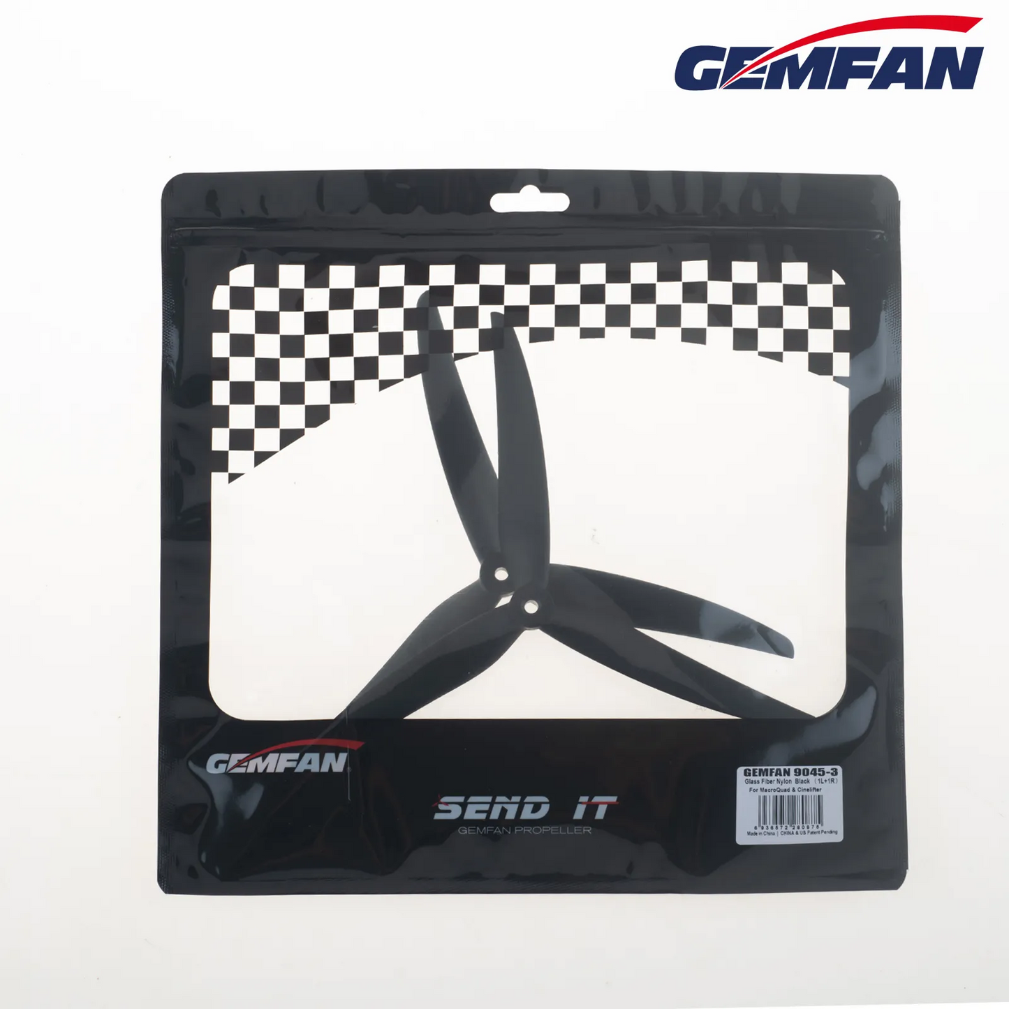 10833 7 propellers gemfan 9045 3 glass fiber nylon black 1ccw 1cw