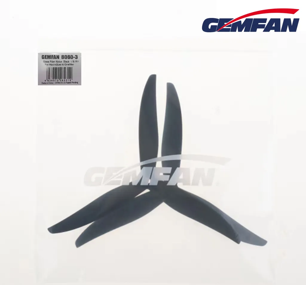 10836 7 propellers gemfan 8060 3 glass fiber nylon black 1ccw 1cw