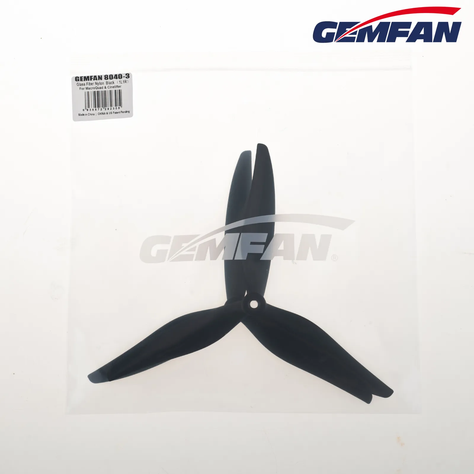 10839 5 propellers gemfan 8040 3 glass fiber nylon black 1ccw 1cw