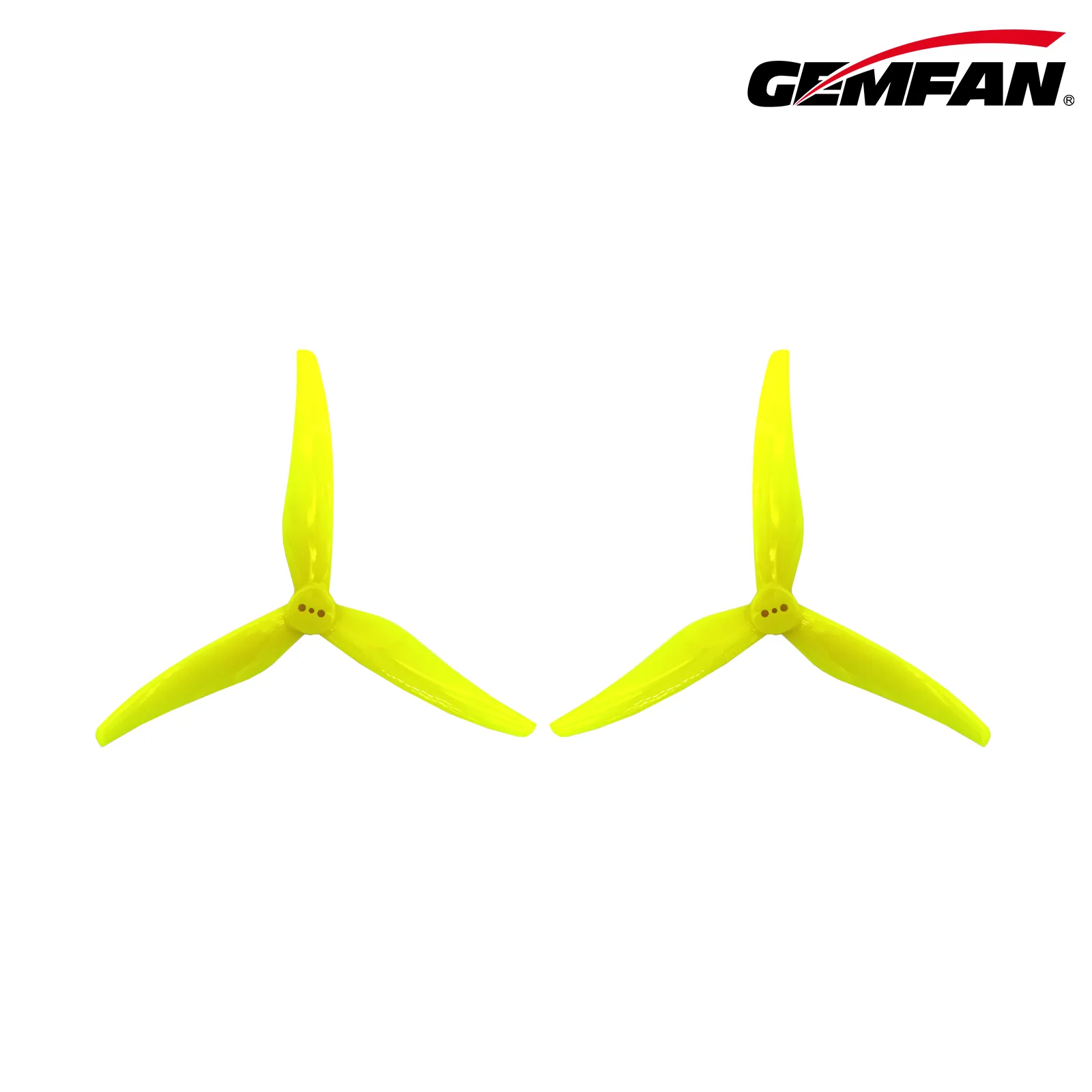 11019 8 propellers gemfan super light 5125 3 pc durable t mount 1 5mm yellow 2ccw 2cw