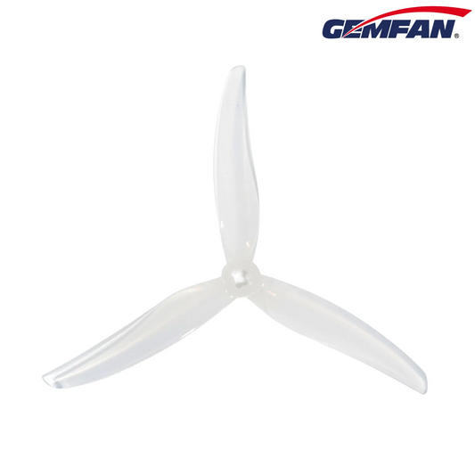 11034 2 propellers gemfan super light 5130 3 pc durable 1 5mm m5 adapter milk white 2ccw 2cw