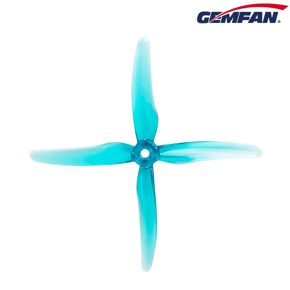 11133 3 propellers gemfan hurricane 51455 4 x props pc durable 4 blade popo clear blue 2ccw 2cw