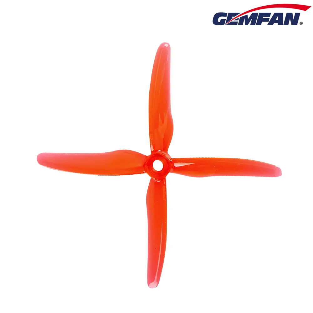 11136 3 propellers gemfan hurricane 51455 4 x props pc durable 4 blade popo clear red 2ccw 2cw