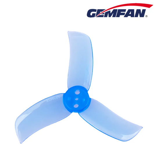 11436 2 propellers gemfan hulkie 2040 3 pc durable t mount clear blue 4ccw 4cw