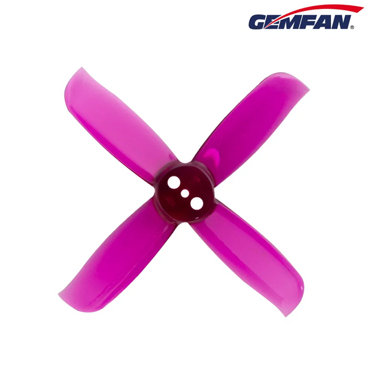 11466 1 propellers gemfan hulkie 2036 4 pc durable 4 blade t mount clear purple 4ccw 4cw