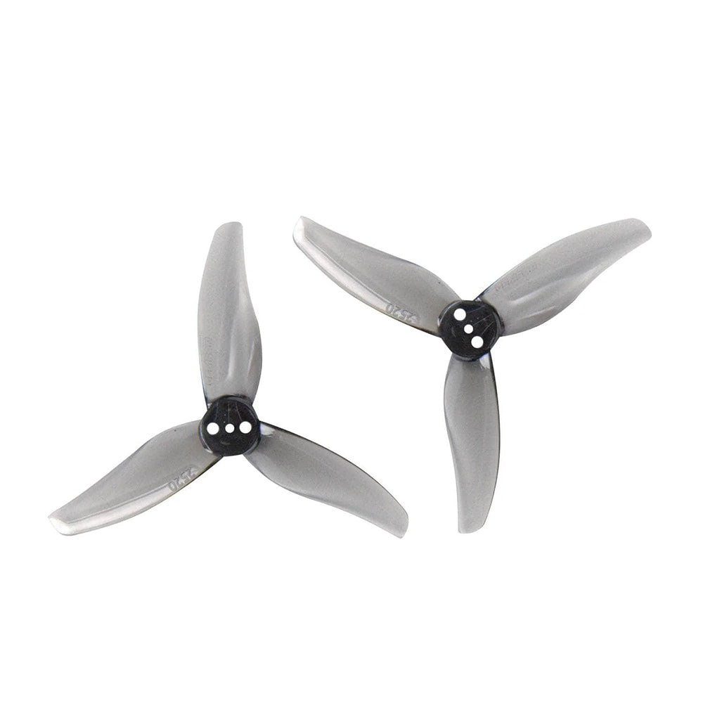 11484 1 propellers gemfan hurricane 2520 3 pc durable 1 5mm clear gray 4ccw 4cw