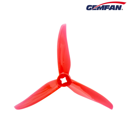 11670 3 propellers gemfan hurricane 4023 3 pc durable 2mm m5 clear red 2ccw 2cw