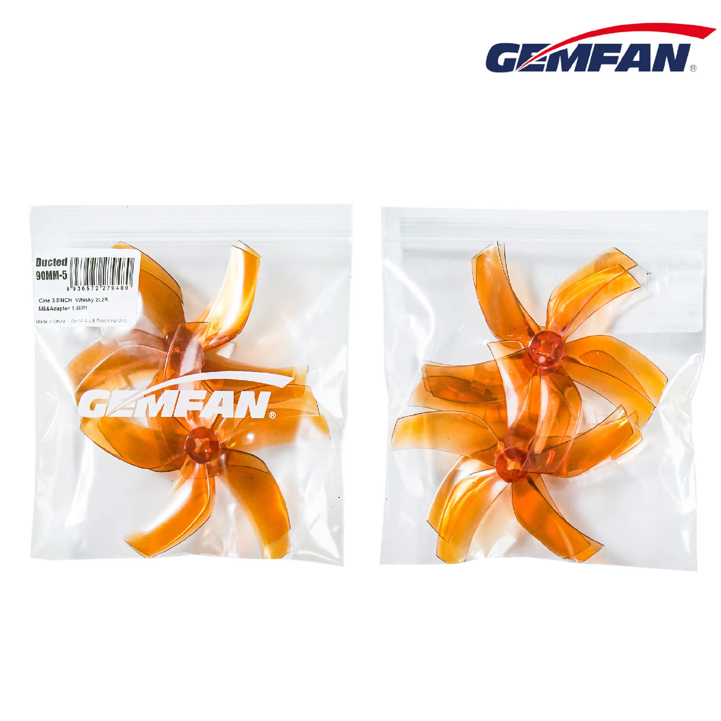 11895 3 propellers gemfan ducted d90 5 3 5inch pc 1 5mm m5 adapter whisky 2ccw 2cw