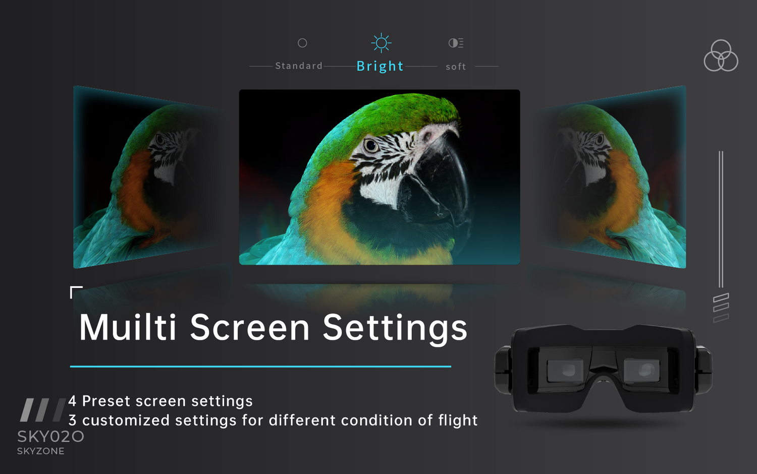 12321 6 goggles skyzone sky02o black