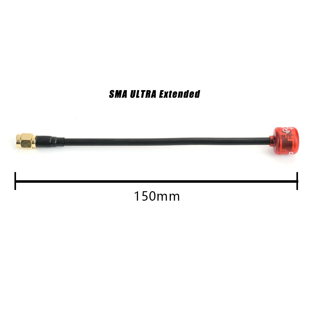 12955 antenna rushfpv cherry sma rhcp transparent red