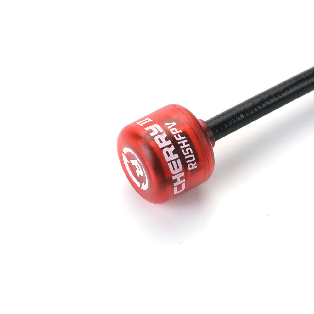 12955 2 antenna rushfpv cherry sma rhcp transparent red