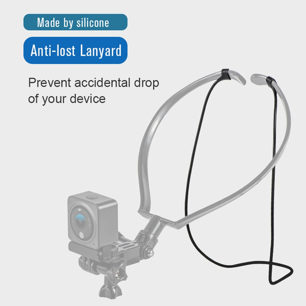 13444 2 neck holder mount startrc for insta360 x3 dji action 3 action 2 osmo action fimi palm 2 fimi palm gopro hero 8 9 10 11 insta360 one one x one x2 evo