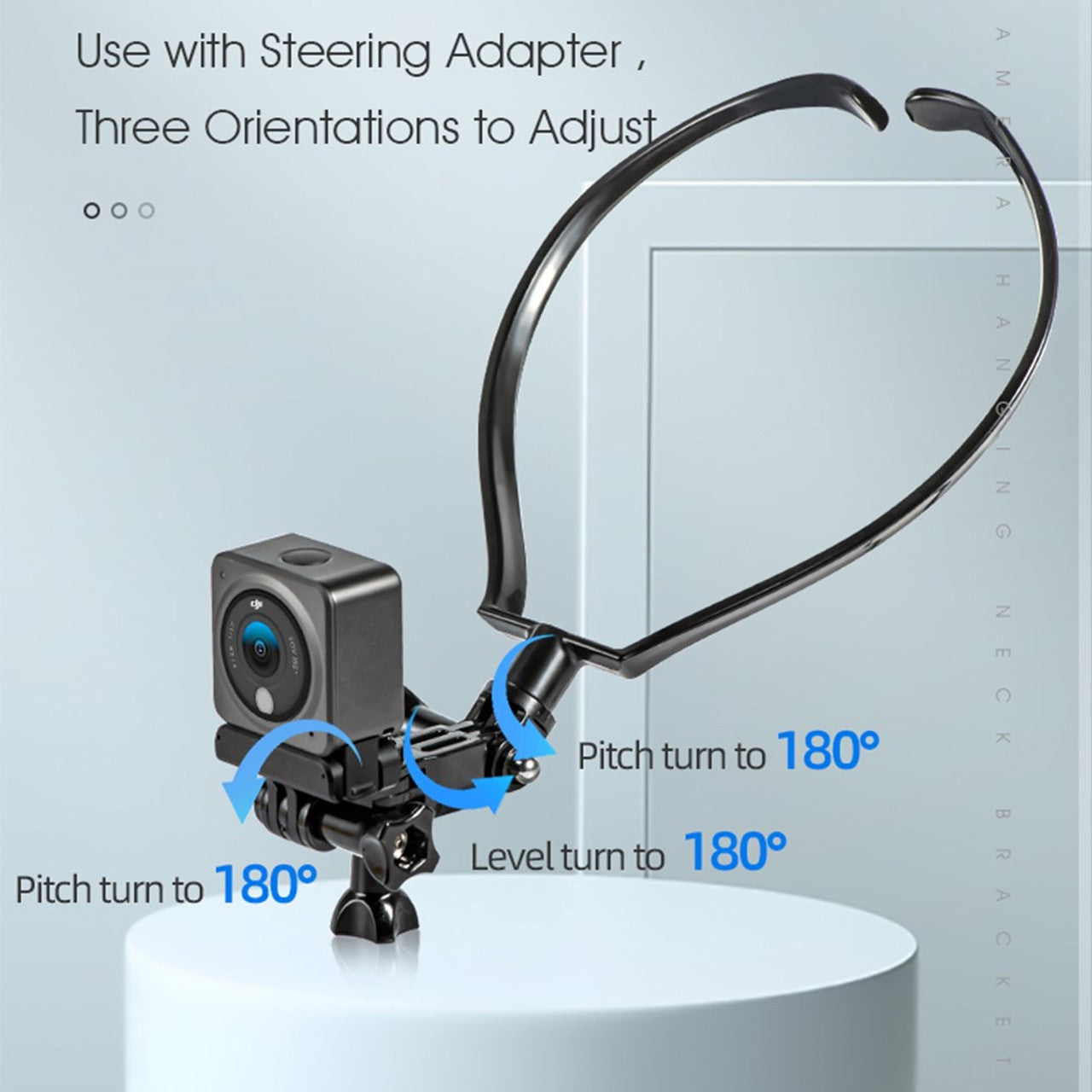 13444 5 neck holder mount startrc for insta360 x3 dji action 3 action 2 osmo action fimi palm 2 fimi palm gopro hero 8 9 10 11 insta360 one one x one x2 evo