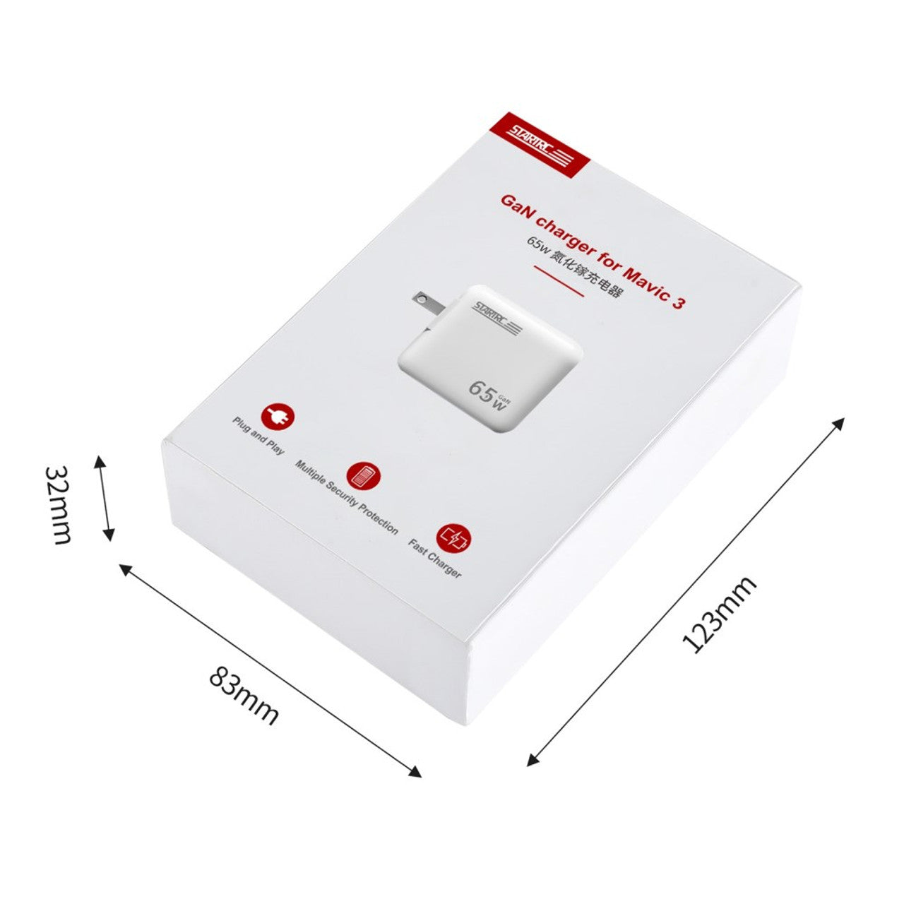 13474 6 qc3 0 gan 65w intelligent battery charger startrc for dji mavic 3