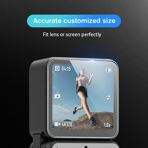 13477 3 tempered glass screen protector film startrc for dji action 2