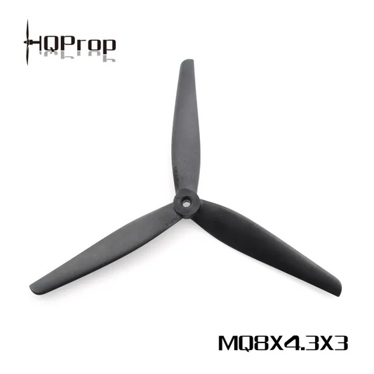 13941 1 propellers hqprop macroquad 8x4 3x3 3 blade 8 black 1ccw