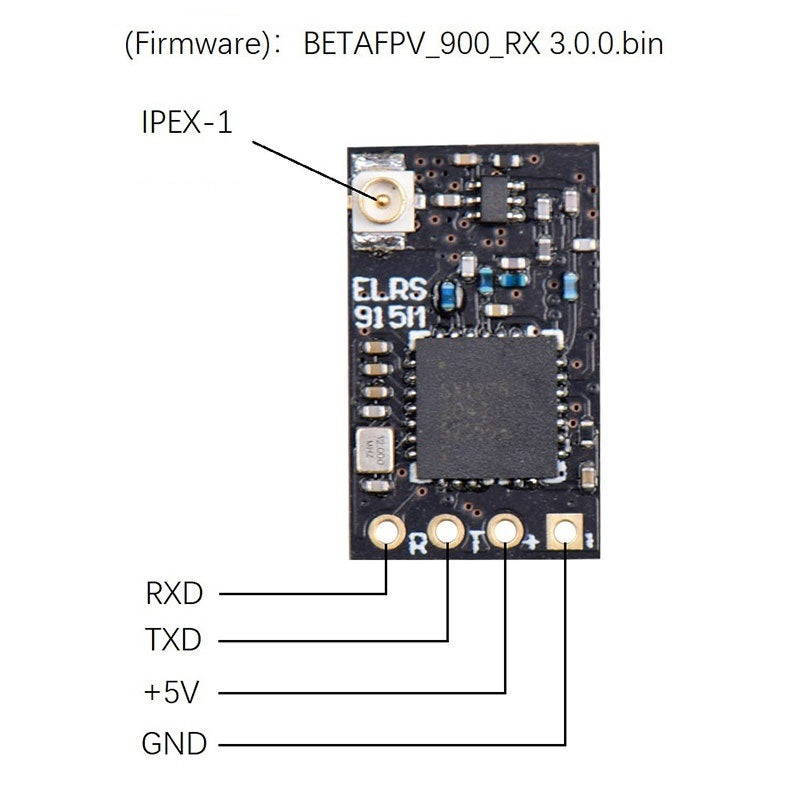 14034 3 receiver jhemcu elrs868 915 with antenna