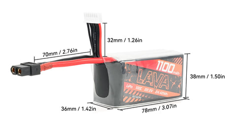 14073 5 battery betafpv lava series lipo 6s 1100mah 22 2v 100c xt60