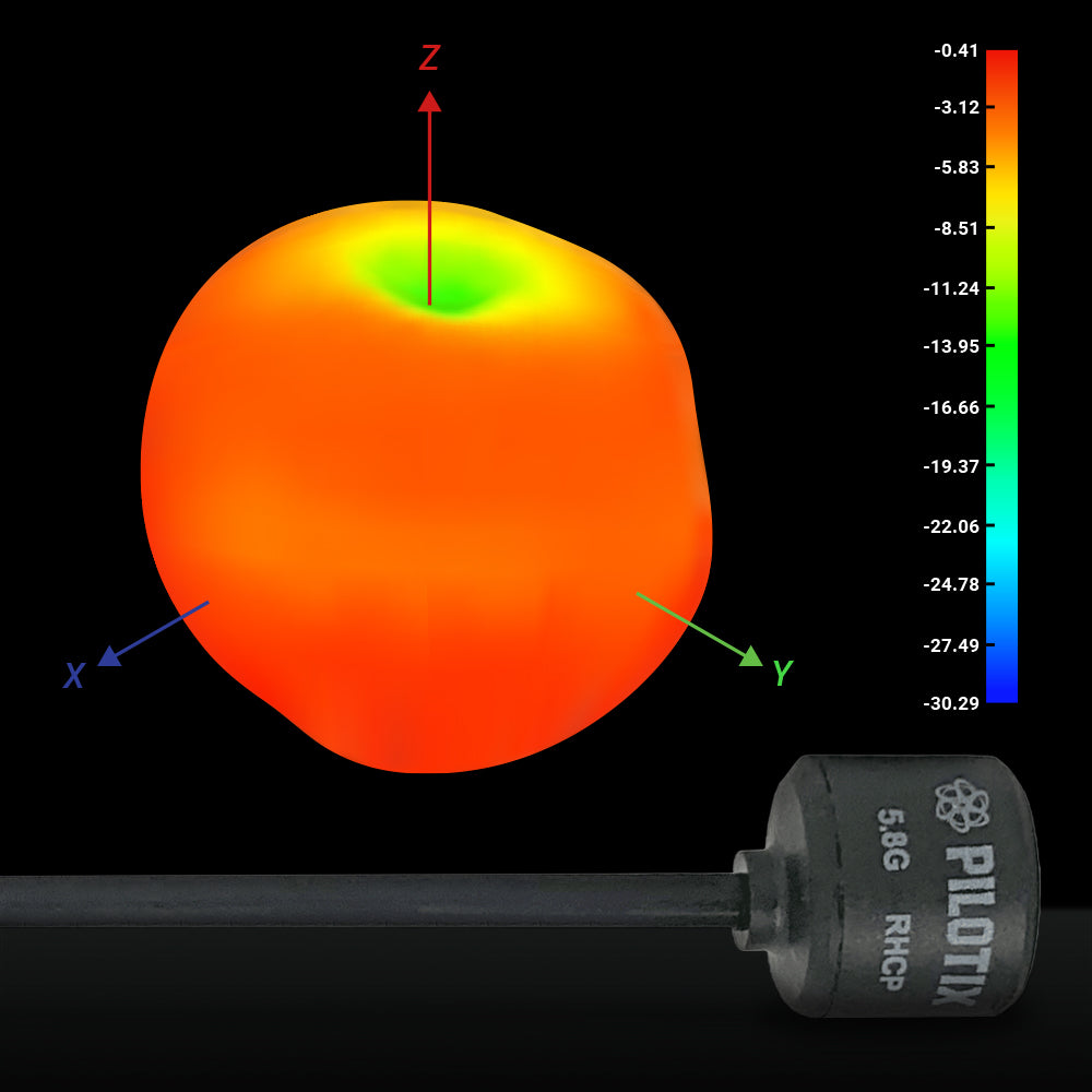14112 antenna pilotix lollipop 5 8g sma rhcp 160mm