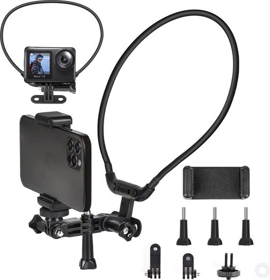 14280 neck holder mount startrc for insta360 x3 dji action and gopro cameras