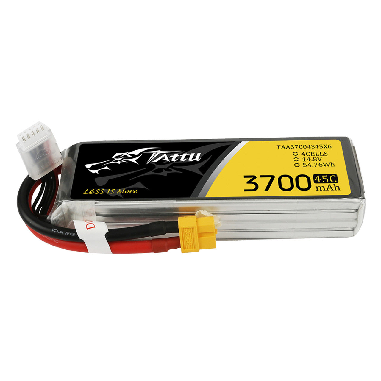 14307 battery tattu lipo 4s1p 14 8v 3700mah 45c xt60