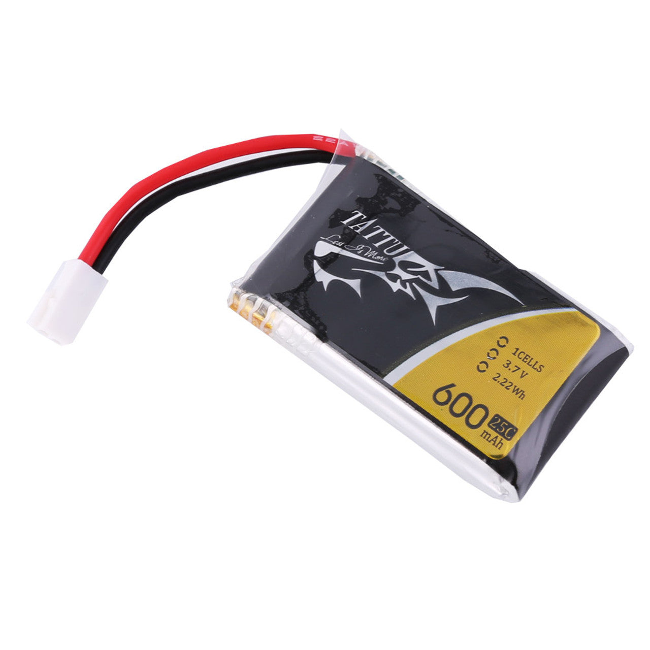 14316 battery tattu lipo 1s 3 7v 600mah 25c 3 7v with molex 51005 2p plug