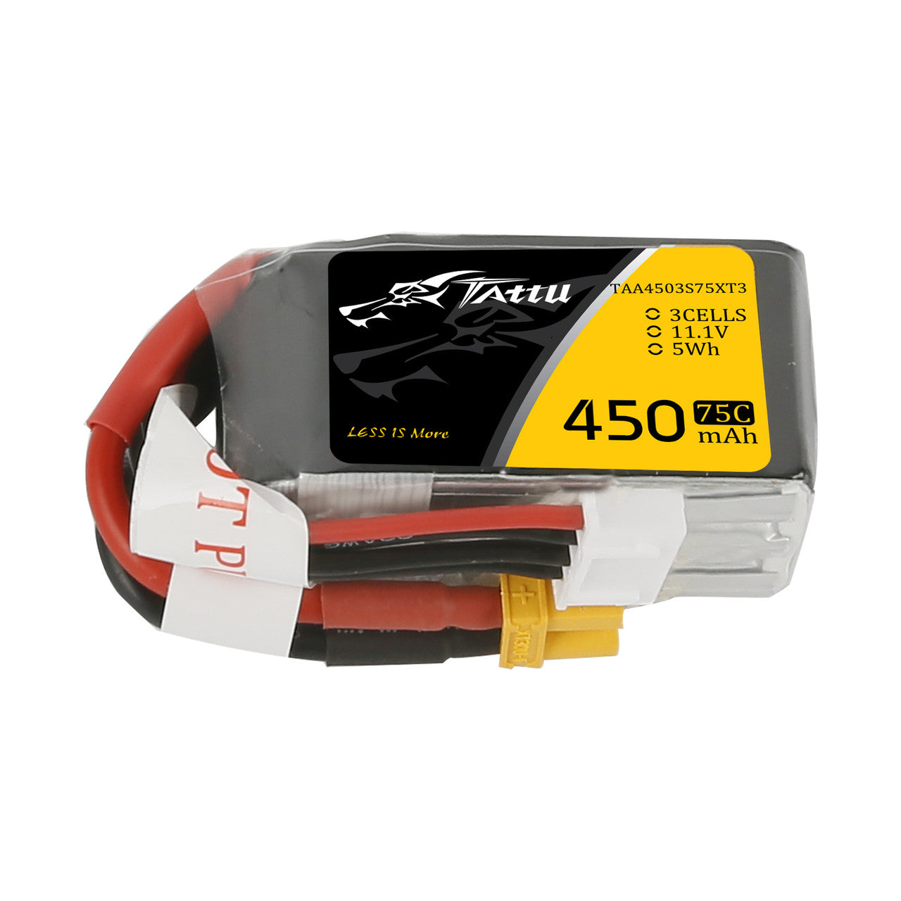 14325 battery tattu lipo 3s 11 1v 450mah 75c with xt30 plug