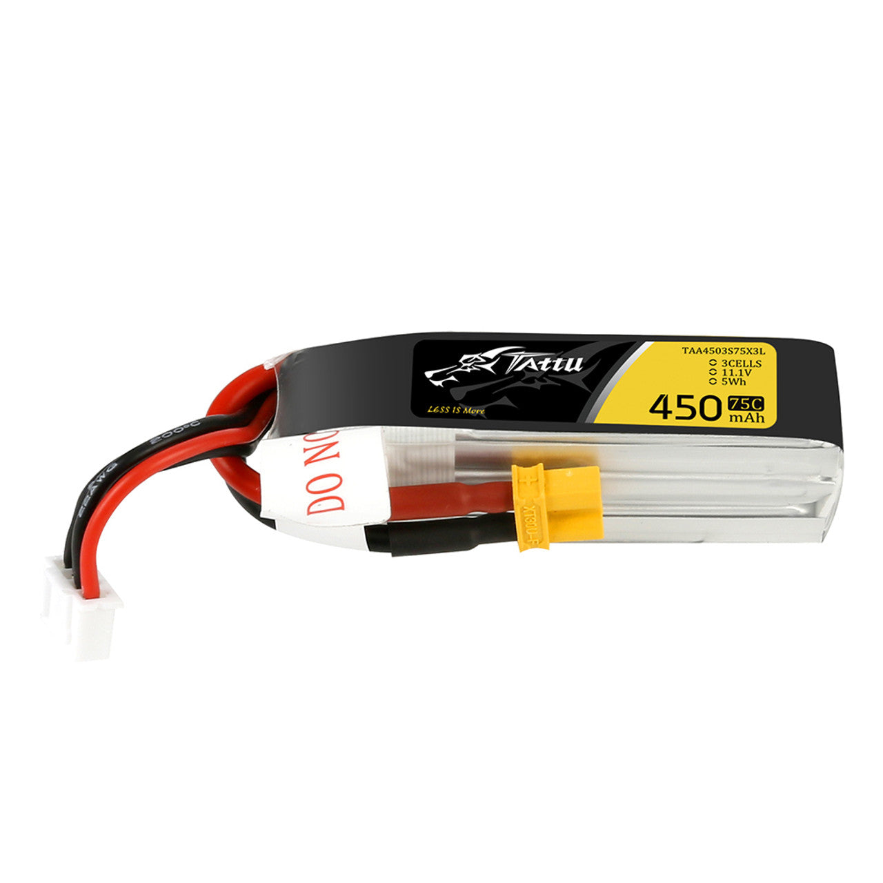 14328 battery tattu lipo 3s 11 1v 450mah 75c xt30 plug long size for h frame