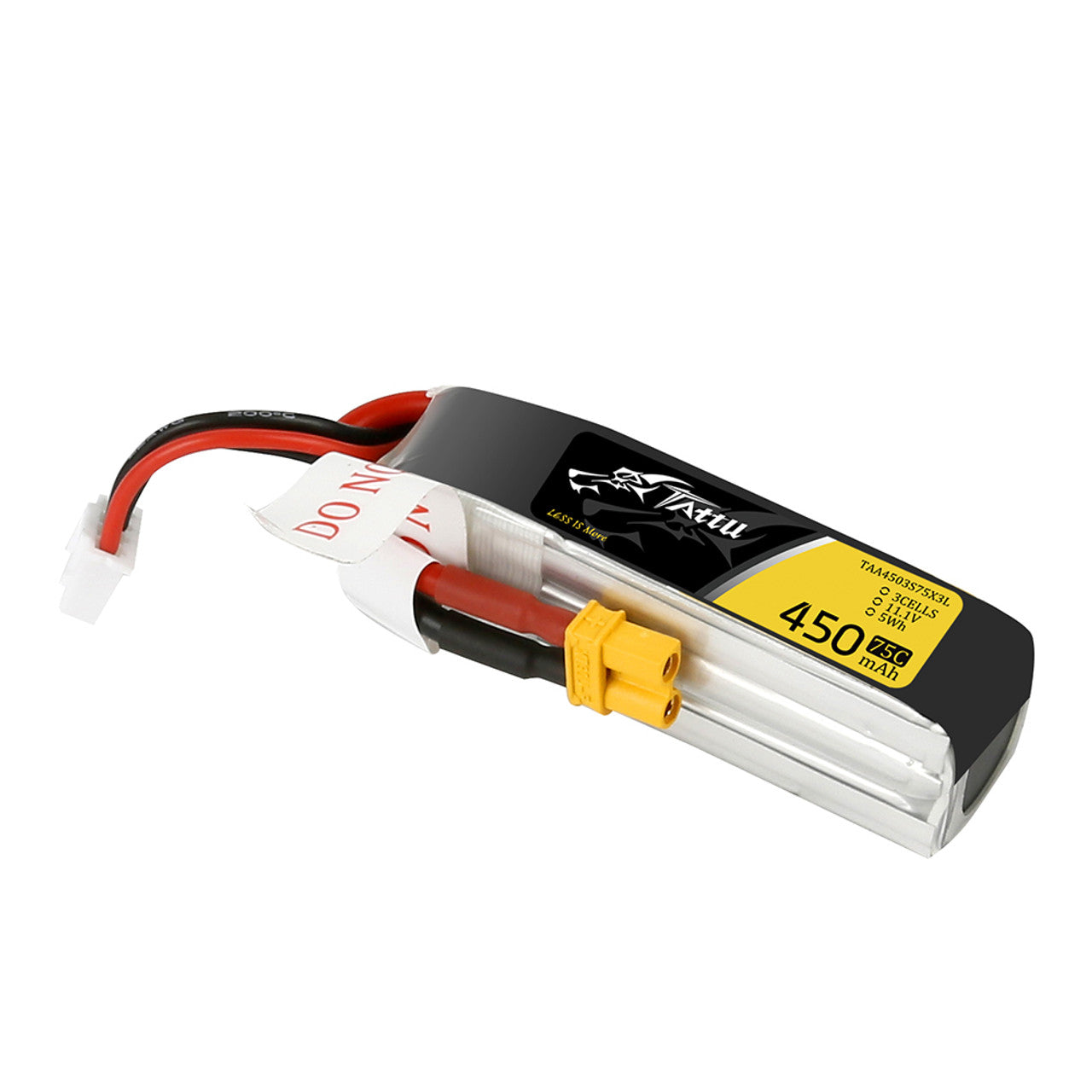 14328 2 battery tattu lipo 3s 11 1v 450mah 75c xt30 plug long size for h frame