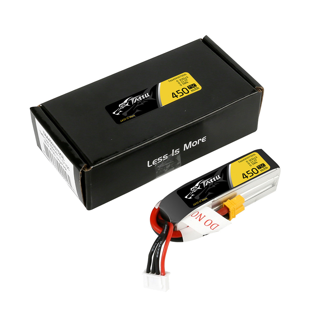 14328 4 battery tattu lipo 3s 11 1v 450mah 75c xt30 plug long size for h frame