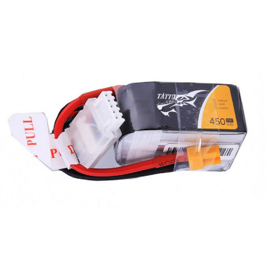14331 battery tattu lipo 4s 14 8v 450mah 75c with xt30 plug