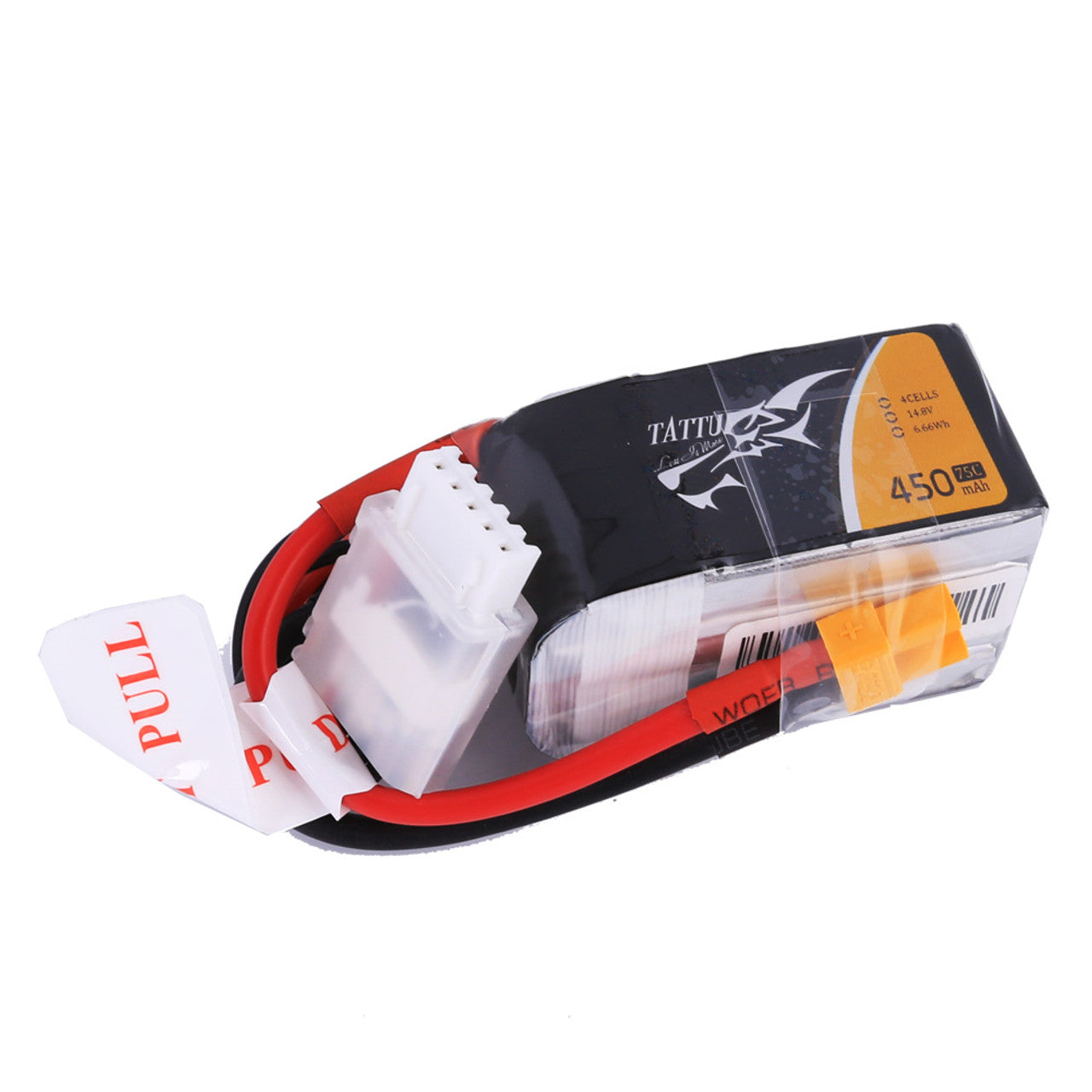 14331 3 battery tattu lipo 4s 14 8v 450mah 75c with xt30 plug