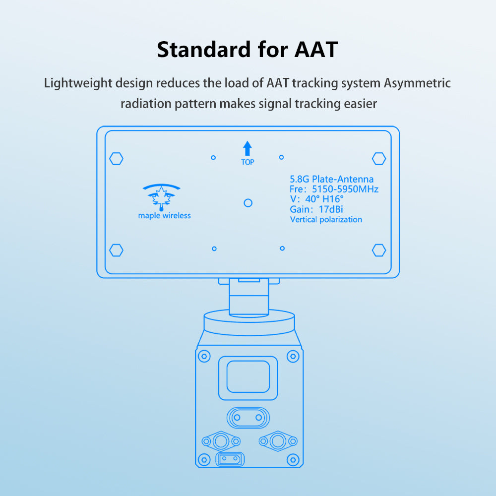 14424 4 antenna maple wireless 17db directional sma aat