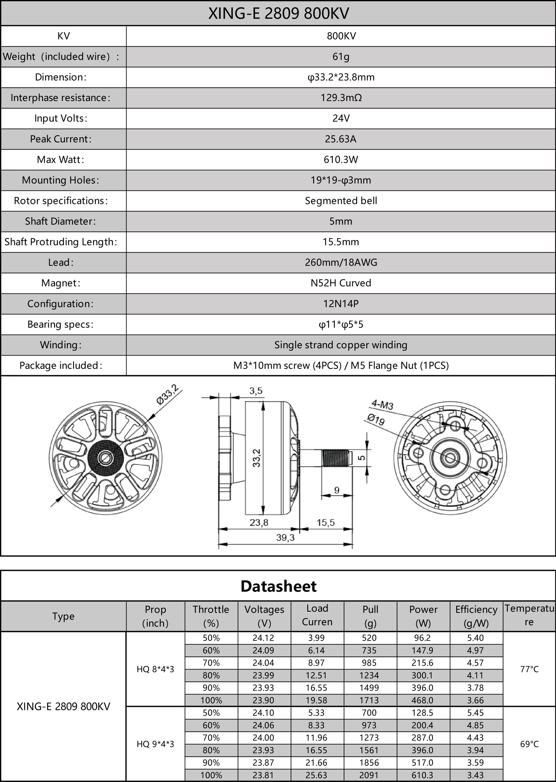 15069 4 motor iflight xing e 2809 cinelifter motor 800kv