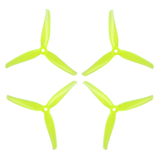 15543 3 propellers iflight nazgul f5 tri blades 2cw 2ccw yellow
