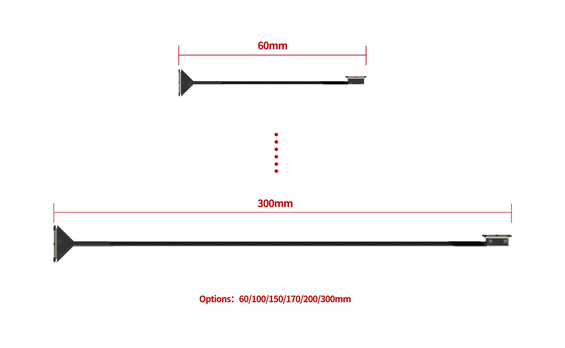 156 4 coaxial cable runcam for dji o3 60mm