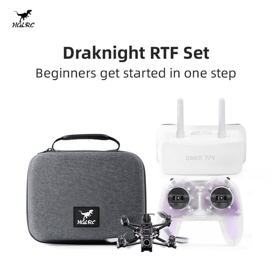 15681 7 fpv drone hglrc draknight 2 inch entry level rtf set