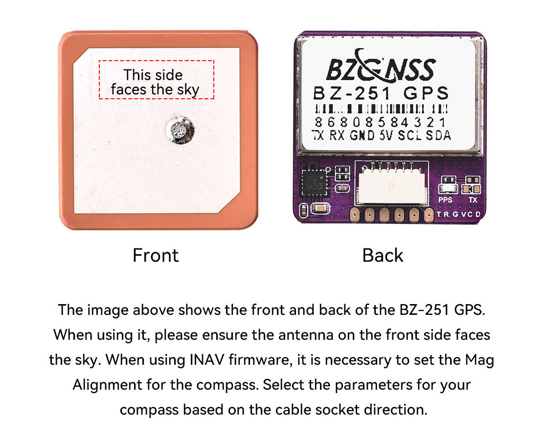 15723 4 gps module speedybee bzgnss bz 251 with 5883 compass