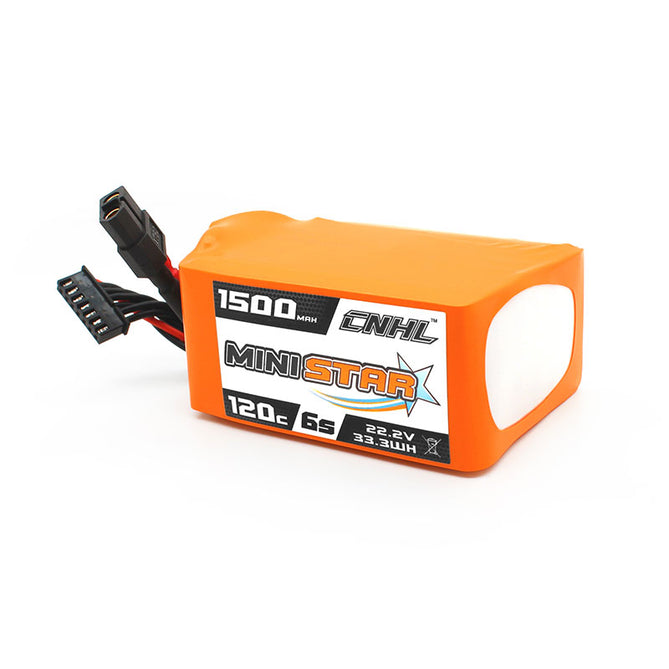 15834 battery cnhl ministar lipo 6s 22 2v 1500mah 120c xt60