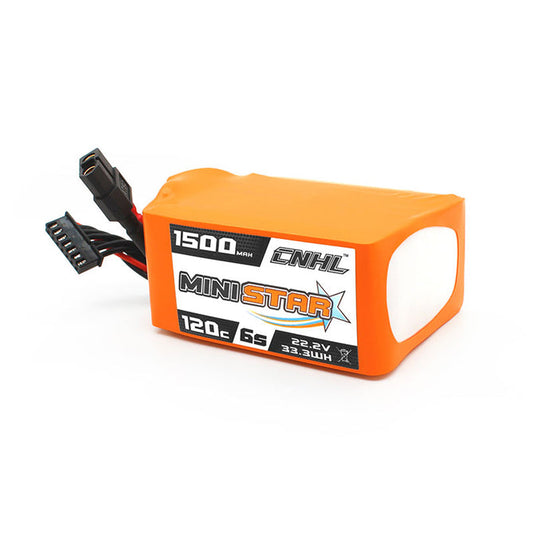 15834 battery cnhl ministar lipo 6s 22 2v 1500mah 120c xt60