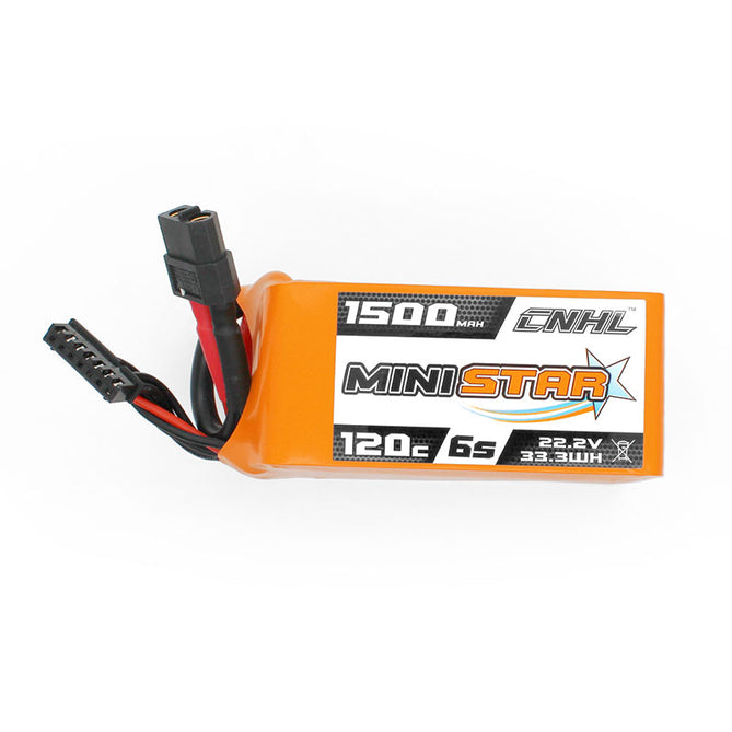15834 1 battery cnhl ministar lipo 6s 22 2v 1500mah 120c xt60