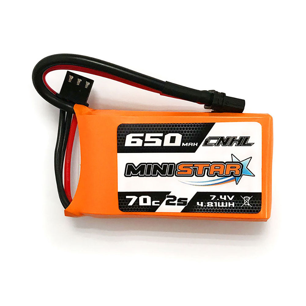15858 2 battery cnhl ministar lipo 2s 7 4v 650mah 70c xt30u