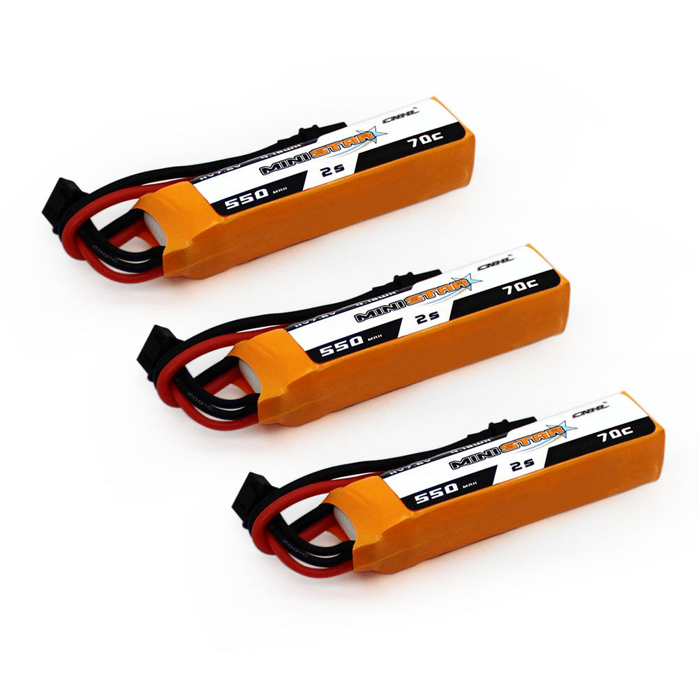 15870 3 battery cnhl ministar hv lipo 2s 7 6v 550mah 70c xt30u 3pcs