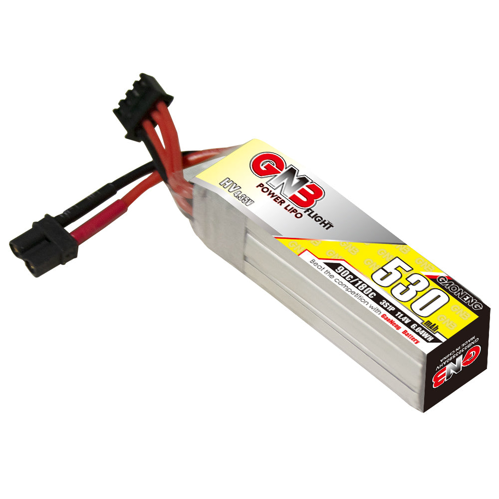 15957 1 battery gnb gaoneng lihv 3s 11 4v 530mah 90c xt30